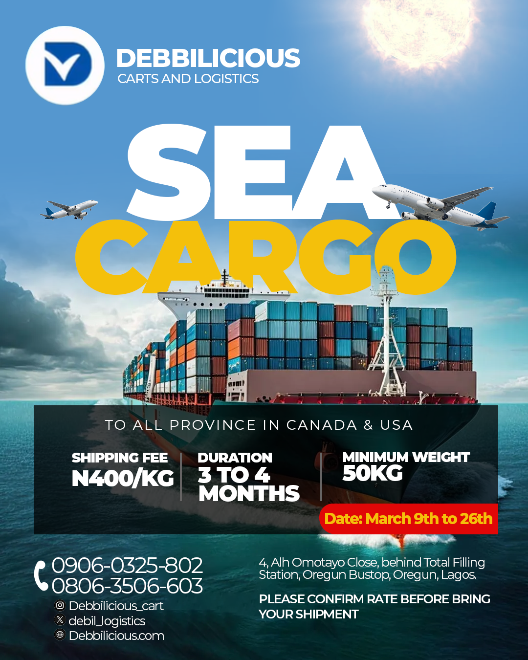Sea Cargo Promo
